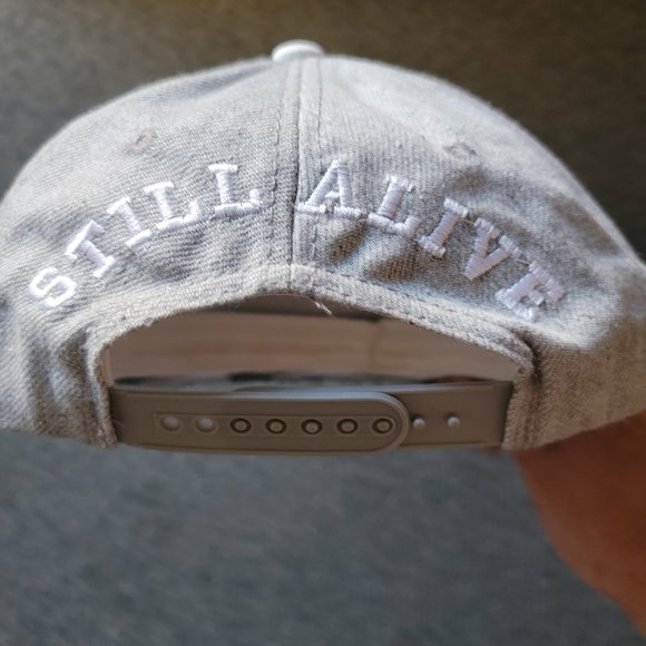 Grey White Panda Mosaic Ball Cap Hat Snapback Baseball with Snapback - Picture 3 of 7